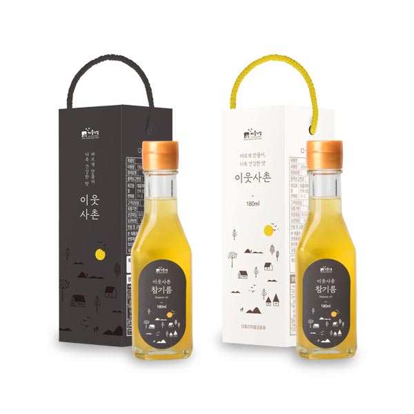 [대흥리마을공동체] 이웃사촌 참기름 180ml 1병